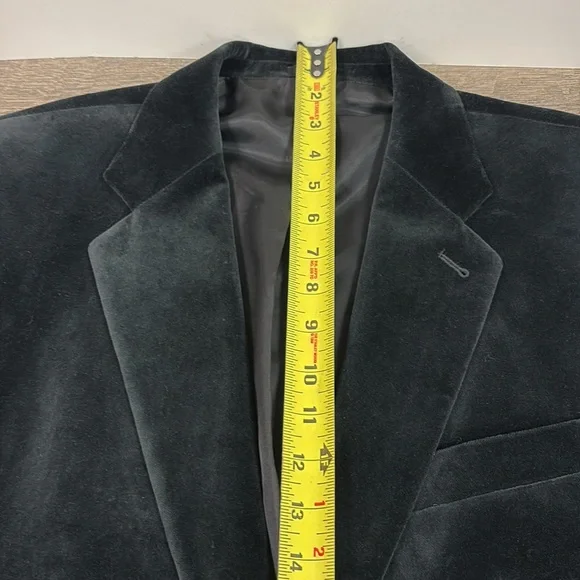 Express Men’s Black Velvet Blazer / Suit Jacket 44L